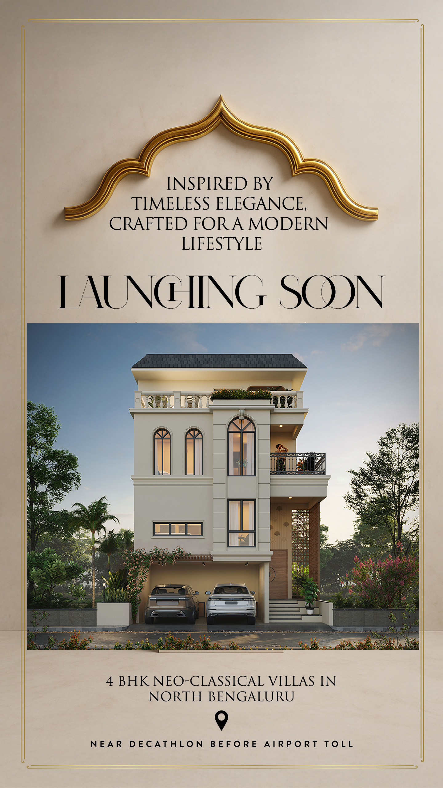 Preeti Aarna Chikkajala building elevation mobile view